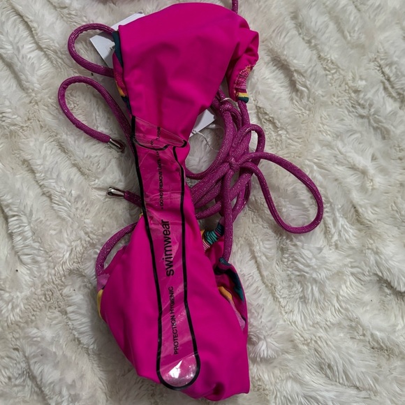 NWT BYDEE Australia Women’s Colorful String Bikini Bottom - Picture 8 of 11
